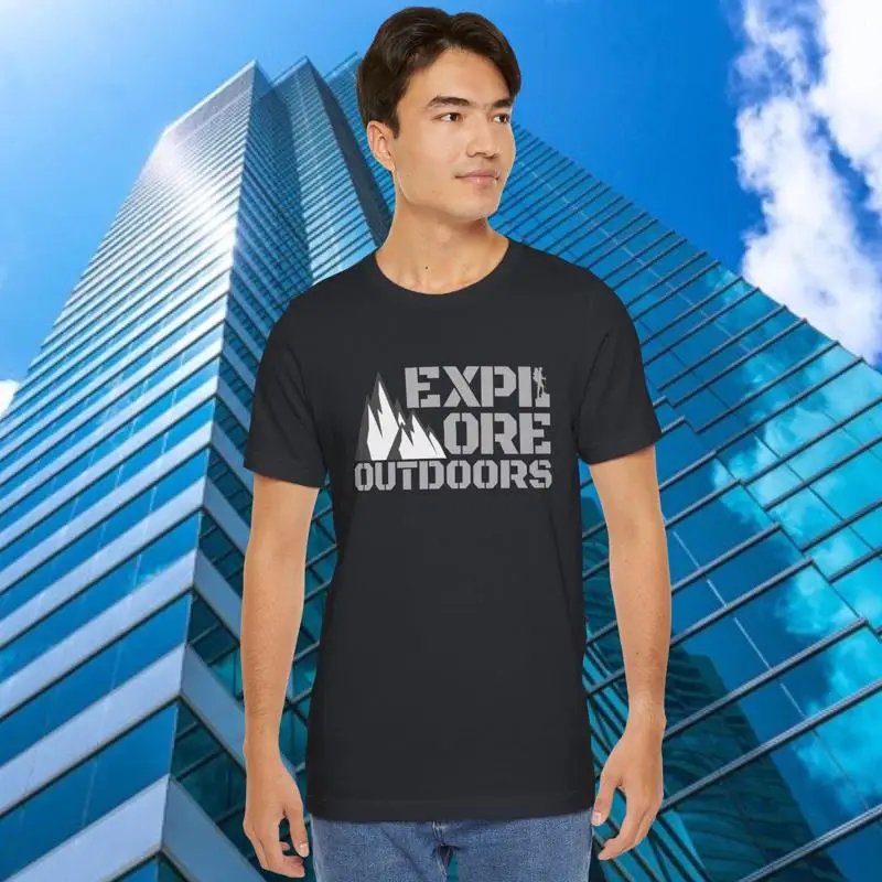 Outdoor Adventure Quotes Short - Erlebe die Natur Reisezitat T-Shirt Bergabenteuer