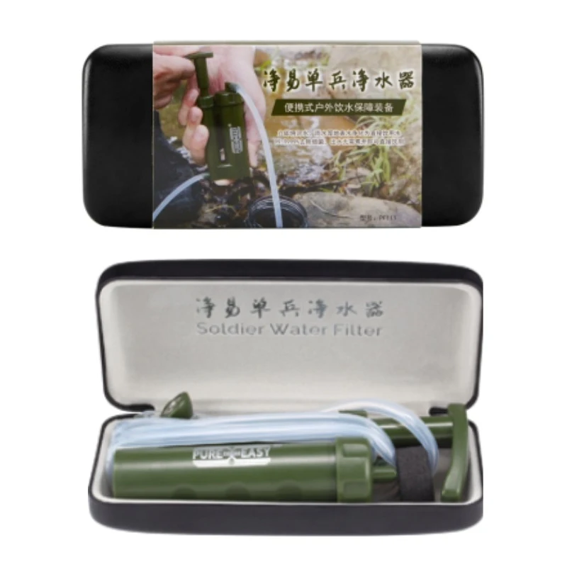 Water Filter Straw - Tragbarer Wasserfilter Überlebens-Reiniger Outdoor Camping Wandern