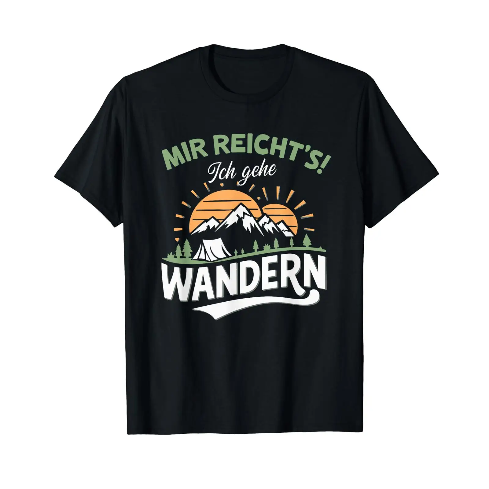 Outdoor Adventure Quotes Short - Gesponsertes Werbe-T-Shirt mit deutschem Text „Mir