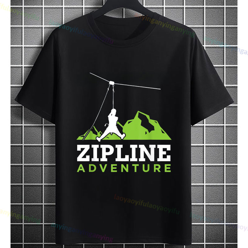 Outdoor Adventure Zipline - Zipline Adventure Grafik-T-Shirt für Herren und