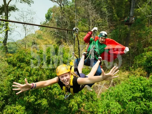 Outdoor Adventure Zipline - Abenteuer-Seilrutsche-Set für den Garten | 40m