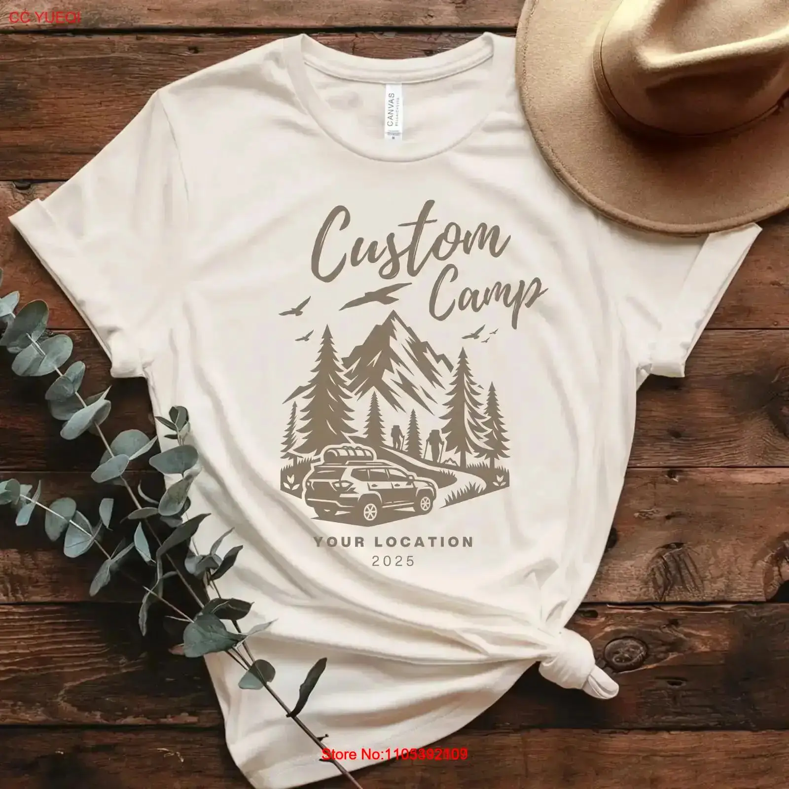 Individuelles Camping-T-Shirt  – Outdoor Adventure Locations Bewertung und Preis