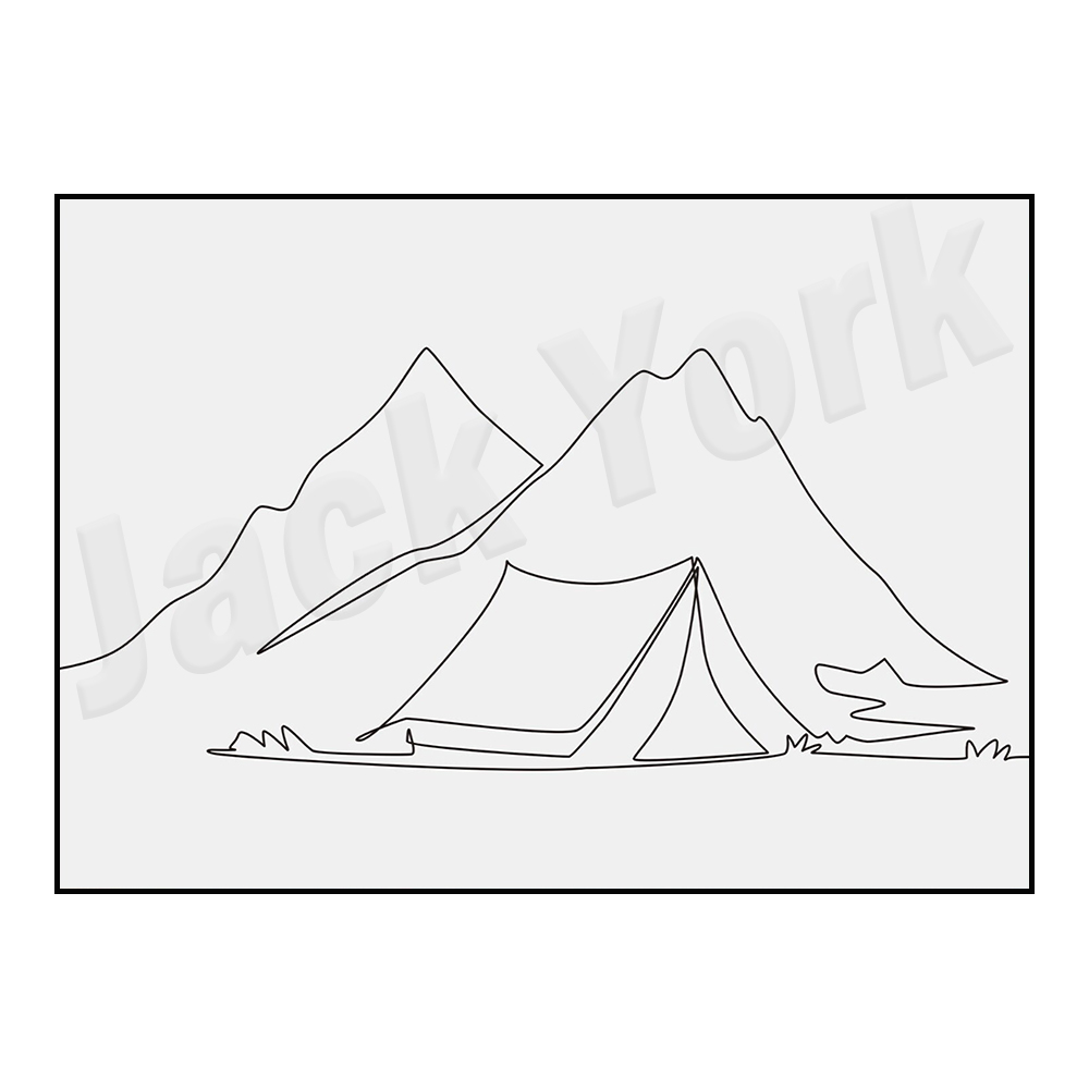 Wanderplakat, minimalistische  – Outdoor Adventure York Bewertung und Preis