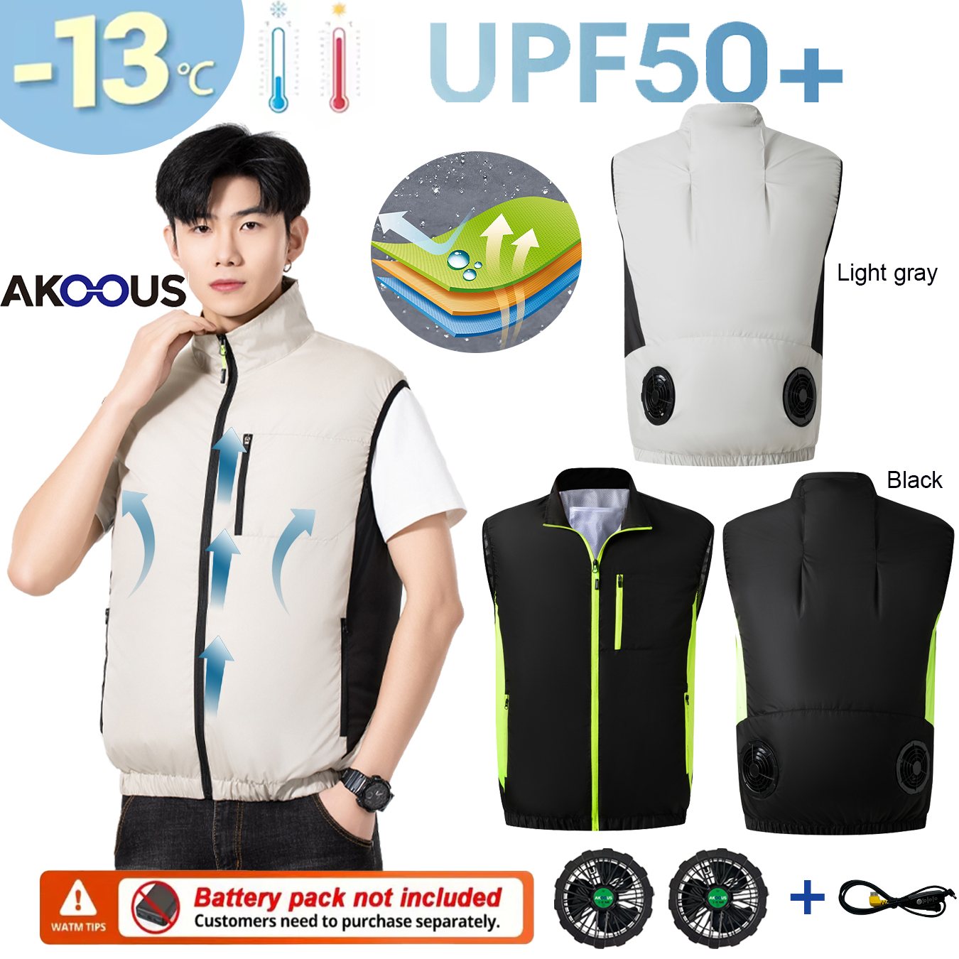 12V 5V USB Kühlweste mit 4 Lüf – Outdoor Adventure Vest Bewertung und Preis