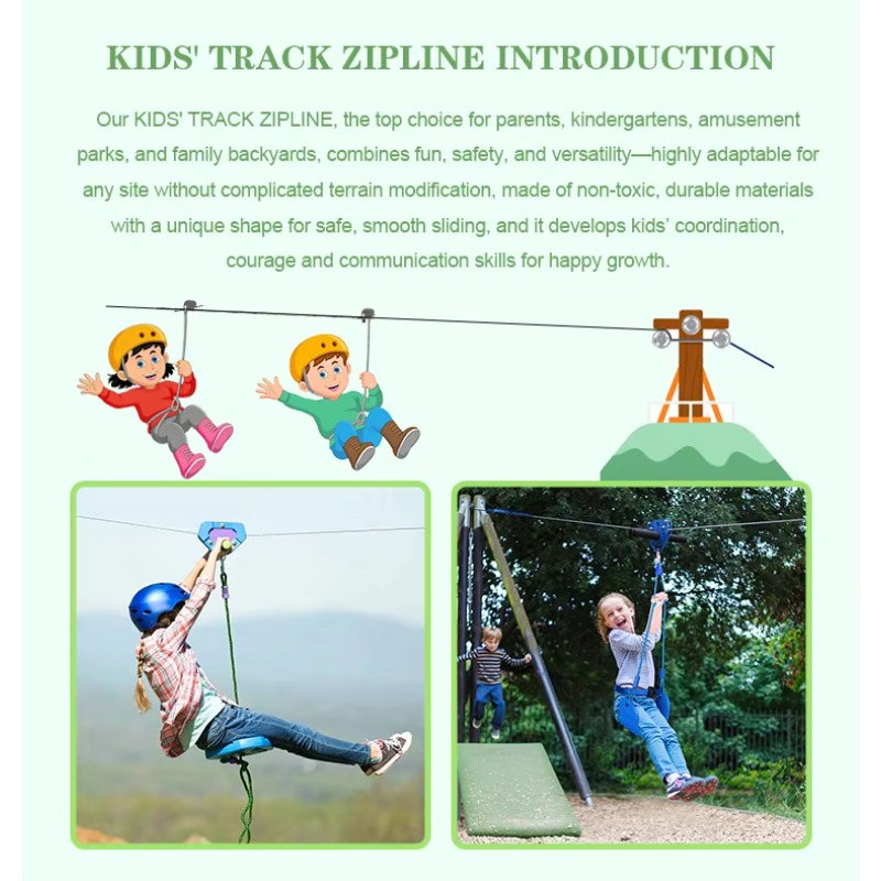Zipline-Spielset für draußen m – Outdoor Adventure Zipline Bewertung und Preis
