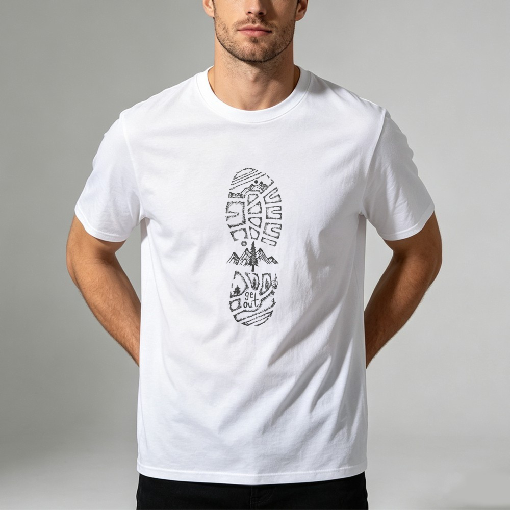 T-Shirt mit Berglandschaft und – Outdoor Adventure Quotes Short Bewertung und Preis